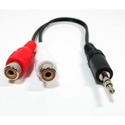 Hometheatre 3.5mm Male to 2 RCA Female Splitter Cable (6-Inch) Picture 37947
