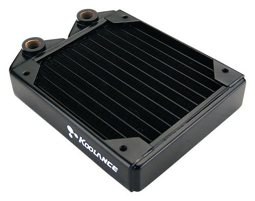 Liquid Cooling: Other: Koolance 120mm Radiator - 30-FPI [no nozzles] Main Picture