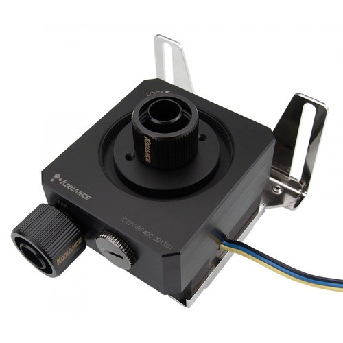 Liquid Cooling: Other: Koolance Pump Fitting & Reservoir Base for PMP-400, Rev.2.0 Main Picture