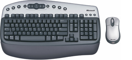 Microsoft Wireless Keyboard and Wheel Mouse Combo Main Picture