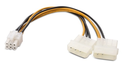 Dual Molex to 6-pin PCIe Main Picture