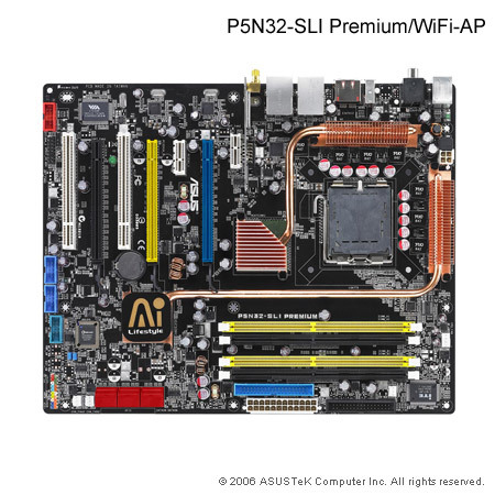 Asus P5N32-SLI Premium Wireless Edition Main Picture