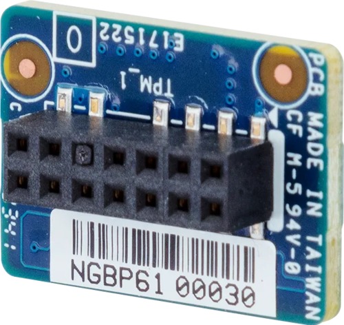 Gigabyte Trusted Platform 13 pin (14-1) Module (CTM012) Main Picture