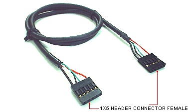 FrontX USB Cable 2ft - 1x5 F to 1x5 F Main Picture