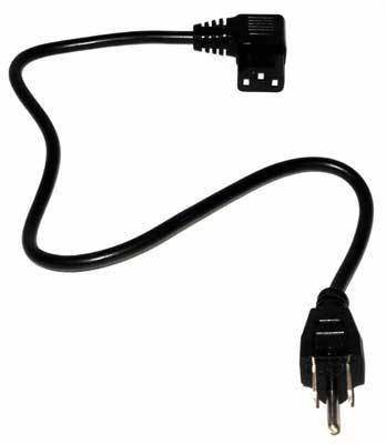 Computer Right Angle Power Cord (6ft, Black) Main Picture