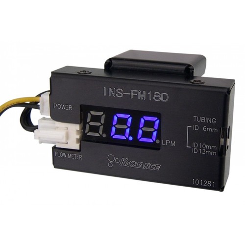 Liquid Cooling: Other: Koolance INS-FM18D Coolant Flow Meter with Display Main Picture