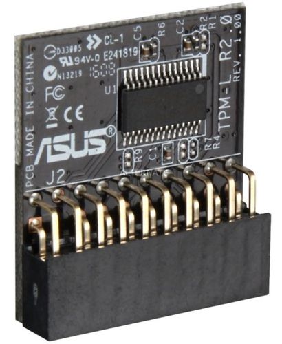 Asus Trusted Platform 19 pin (20-1) Module (TPM-L R2.0) Main Picture